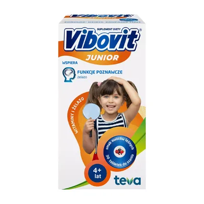 Vibovit Junior Witaminy + Żelazo 30 Tabletek Do Ssania