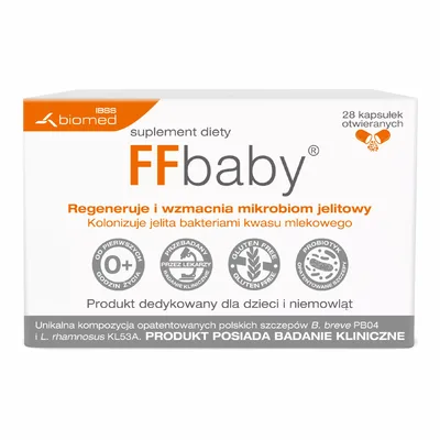 FFbaby Probiotyk Dla Dorosłych Bifidobacterium Breve PB04 28 Kapsułek