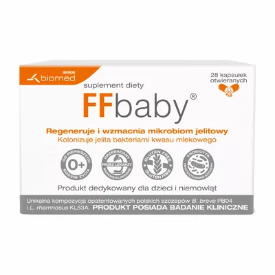 FFbaby Probiotyk Dla Dorosłych Bifidobacterium Breve PB04 28 Kapsułek