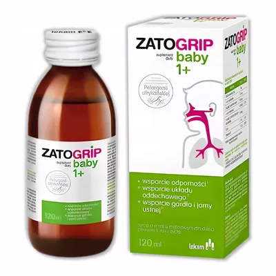 Zatogrip Baby Syrop O Smaku Malinowym Wsparcie Odporności Od 1 r.ż. 120ml