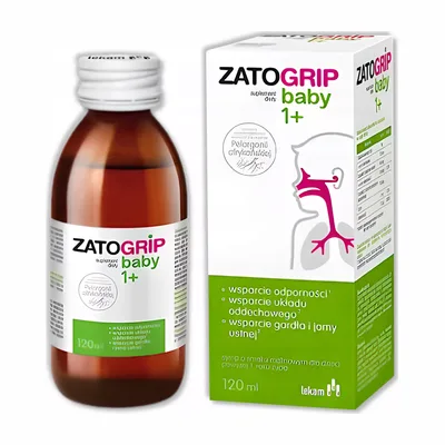 Zatogrip Baby Syrop O Smaku Malinowym Wsparcie Odporności Od 1 r.ż. 120ml