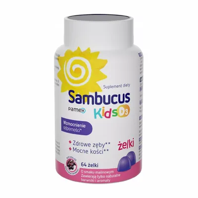 Sambucus Kids D3 Żelki 64 Sztuki
