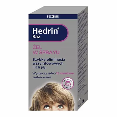Hedrin Raz Żel W Sprayu Na Wszawicę 60ml