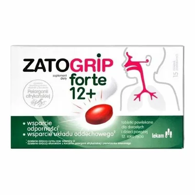 Zatogrip Forte 12+ 15 tabletek