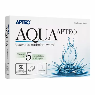 AquaApteo Pomaga Usuwać Nadmiar Wody Z Organizmu 30 Tabletek