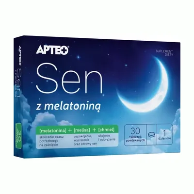Sen Z Melatoniną APTEO PLUS 30 Tabletek