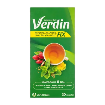 Verdin Fix Herbatka Ziołowa Na Lepsze Trawienie 20 Saszetek