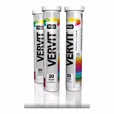 Vervit Witaminy I Minerały 20 Tabletek Musujących