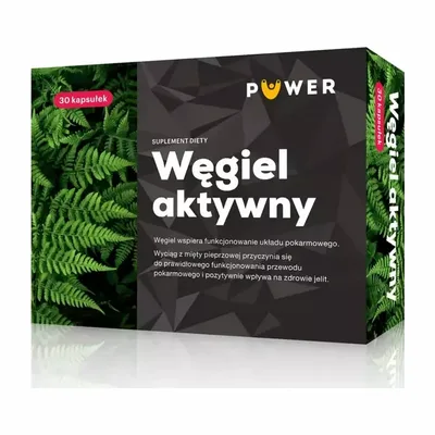 Węgiel Aktywny Puwer Układ Trawienny Jelita 30 Kapsułek