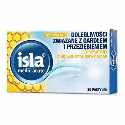 Isla-Medic acute miodowo-cytrusowa pastyl.
