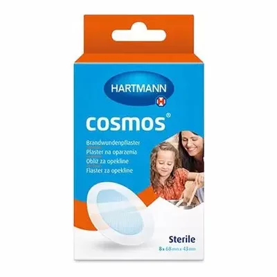Plaster Na Oparzenia Cosmos 68mm x 43mm 8 Sztuk