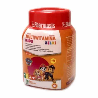 Multiwitamina Kids Żelki Psi Patrol Witamina C Smak Owocowy 50 Sztuk