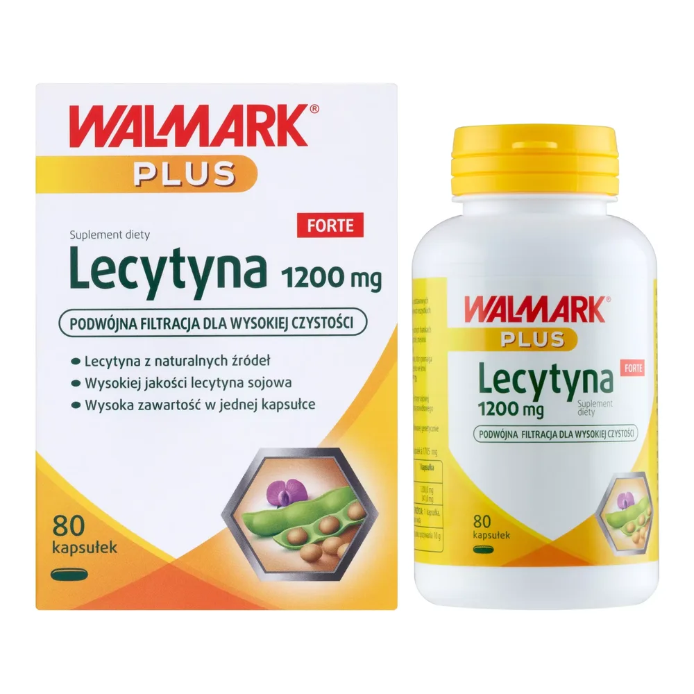 Walmark Lecytyna Forte 1200mg Wsparcie Układu Nerwowego 80 Tabletek