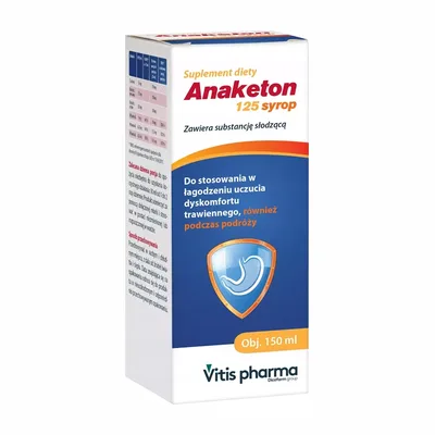 Anaketon 125 Syrop Na Trawienie I Nudności Chorobę Lokomycjną 150ml