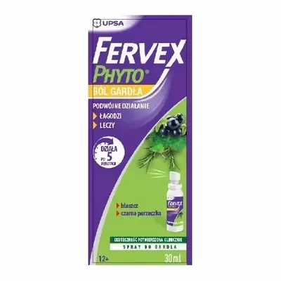 Fervex Phyto Ból Gardła Łagodzi Leczy 30ml spray do gardła