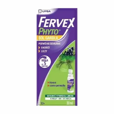Fervex Phyto Ból Gardła Łagodzi Leczy 30ml spray do gardła
