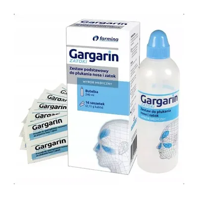 Saszetki Do Czyszczenia Zatok Zestaw Podstawowy Gargarin Zatoki Z Butelką