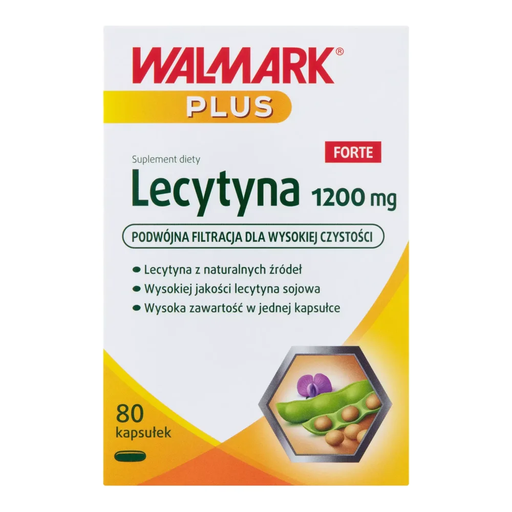 Walmark Lecytyna Forte 1200mg Wsparcie Układu Nerwowego 80 Tabletek