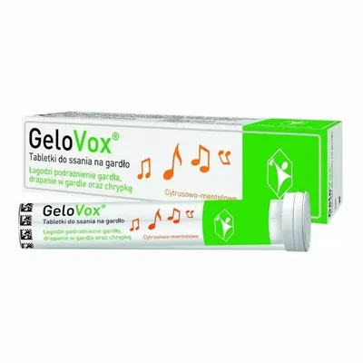 Gelovox Tabletki Do Ssania Na Gardło Cytrusowo-Mentolowe 20 Sztuk