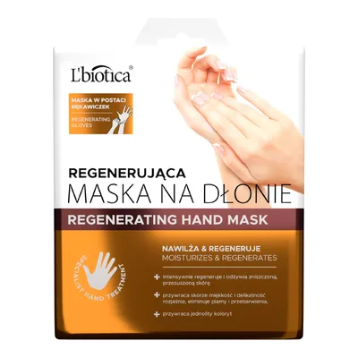 L'biotica regenerująca maska na dłonie nawilża i regeneruje 26g