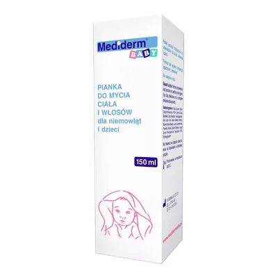 Mediderm Baby Pianka Do Mycia Ciała I Włosów Dla Niemowląt I Dzieci 150ml