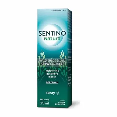 Sentino Natura Spray Z Melatoniną Pomaga Szybciej Zasnąć 25ml