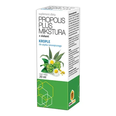 Propolis Mikstura Krople Korzystny Wpływ Na Układ Pokarmowy 20 ml