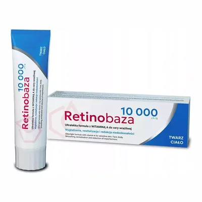 Retinobaza 10000 Ultralekki Krem Wygładzający Witamina A Cera Wrażliwa 30g