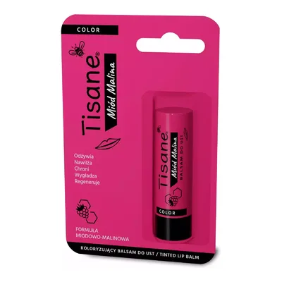 Tisane Color Koloryzująca Pomadka Do Ust Miód Malina 5.1g