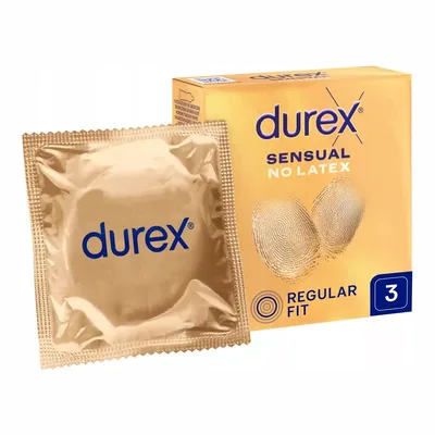Prezerwatywy Durex Sensual No Latex Bez Lateksu Cienkie 3 Sztuki