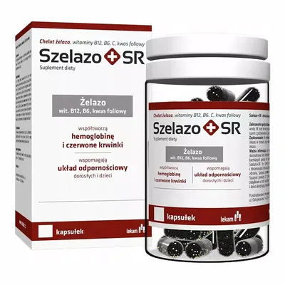 Szelazo+SR Żelazo O Przedłużonym Uwalnianiu 30 Kapsułek
