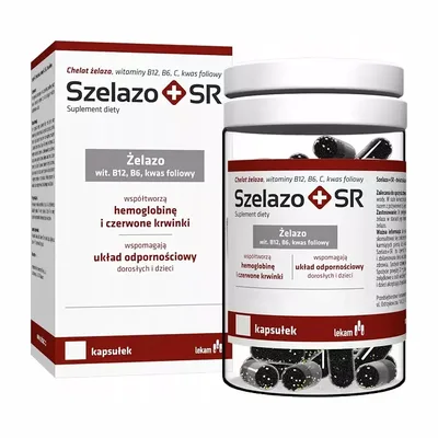 Szelazo+SR Żelazo O Przedłużonym Uwalnianiu 30 Kapsułek