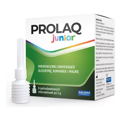 Prolaq Junior Jednodawkowe Wlewki Doodbytnicze Na Zaparcia 6 Sztuk