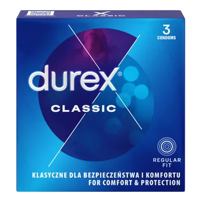 Prezerwatywy Durex Classic 3 Sztuki
