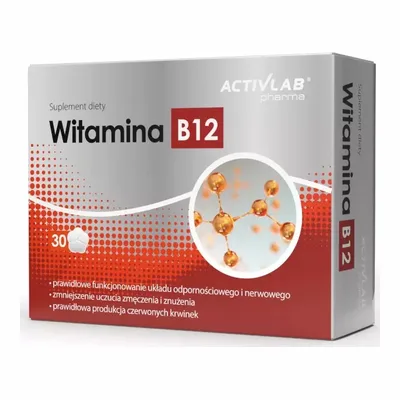 Witamina B12 Układ Nerwowy Uczucie Zmęczenia 30 Tabletek