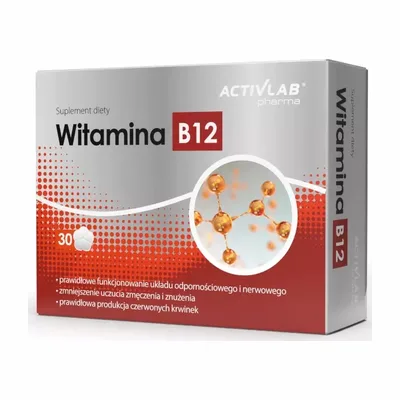 Witamina B12 Układ Nerwowy Uczucie Zmęczenia 30 Tabletek