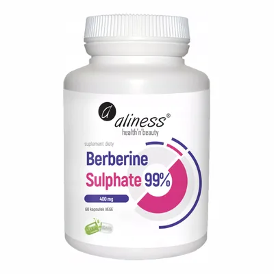 Aliness Berberyna 98% Wsparcie Metabolizmu 60 Vege Kapsułek