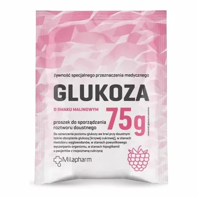 Glukoza O Smaku Malinowym Proszek 75g