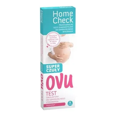 Test Owulacyjny Super Czuły Paskowy Home Check 5 Sztuka