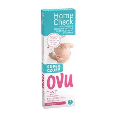 Test Owulacyjny Super Czuły Paskowy Home Check 5 Sztuka