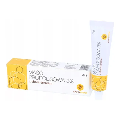 Maść Propolisowa 3% Z Cholesterolem Wsparcie Regeneracji 20g
