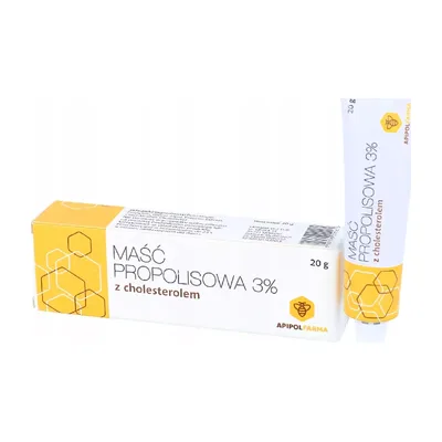 Maść Propolisowa 3% Z Cholesterolem Wsparcie Regeneracji 20g