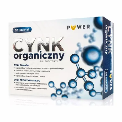 Cynk Organiczny 15mg Puwer 60 Tabletek