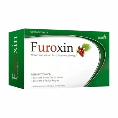 Furoxin Stymuluje Właściwe Działanie Układu Moczowego 60 Tabletek