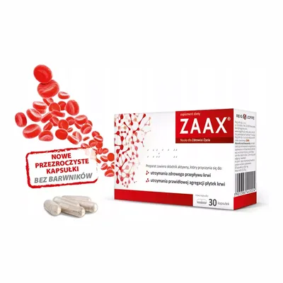 Zaax Zapewnienie Zdrowego Przepływu Krwi Krążenie 30 Kapsułek
