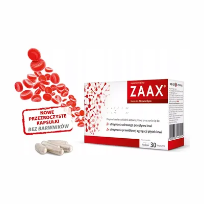 Zaax Zapewnienie Zdrowego Przepływu Krwi Krążenie 30 Kapsułek