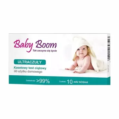 Baby Boom Ultraczuły Kasetkowy Test Ciążowy 1 Sztuka