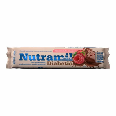 Baton Nutramil Complex Diabetic Czekoladowo-Malinowy 60g