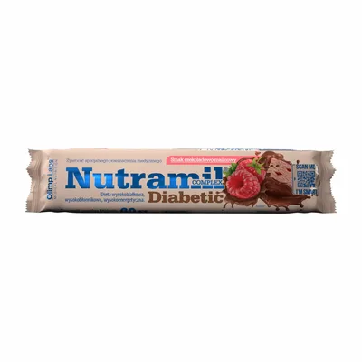 Baton Nutramil Complex Diabetic Czekoladowo-Malinowy 60g