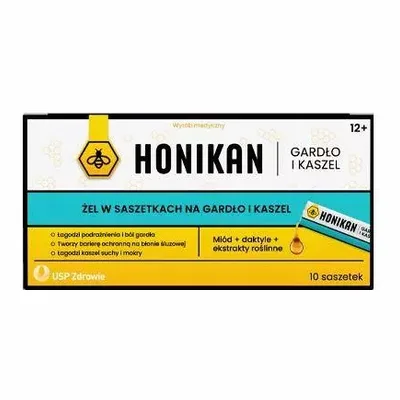 Honikan Gardło I Kaszel Żel 10 Saszetek